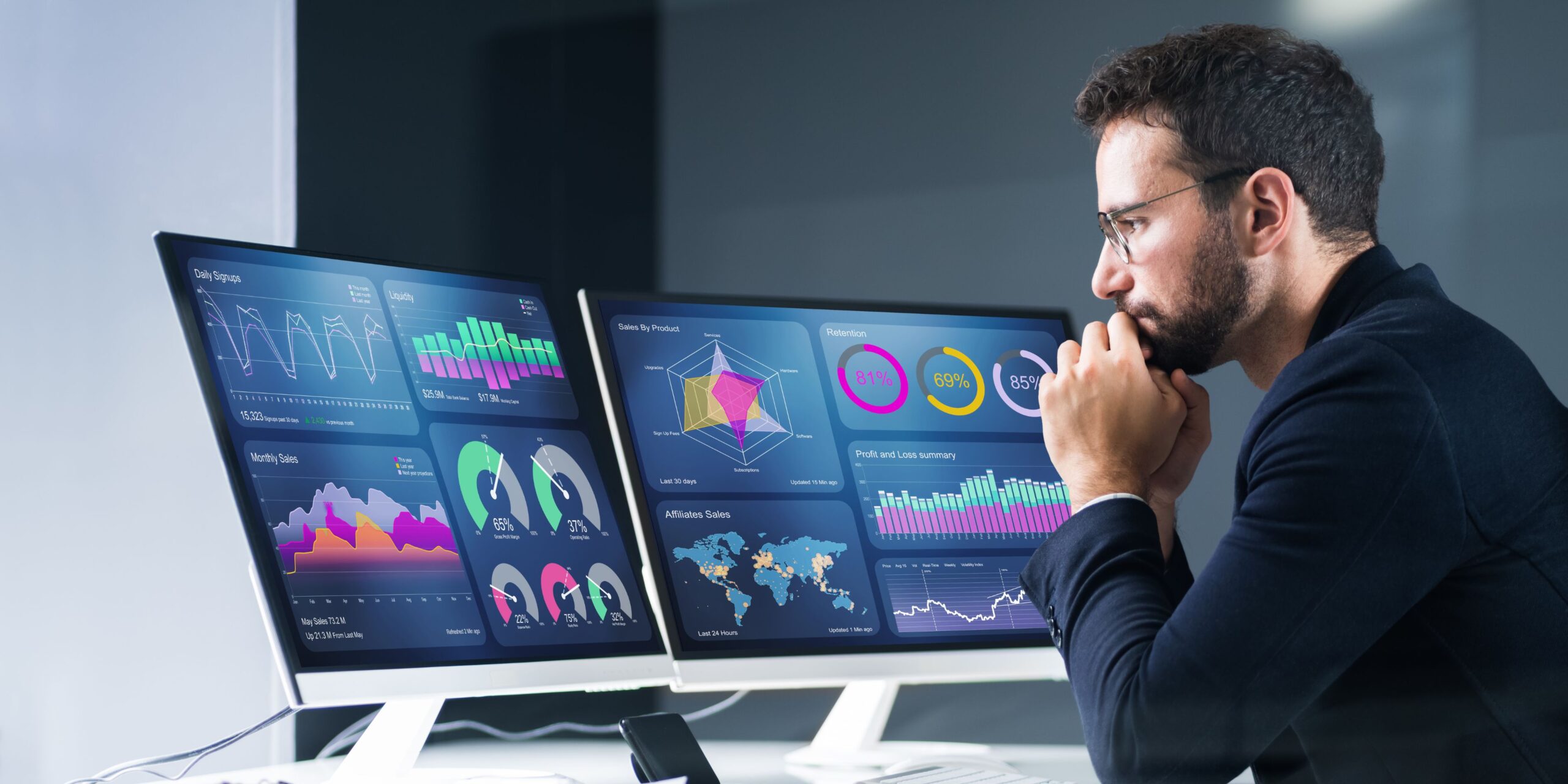 Reducción de costos Power BI mostrando dashboard corporativo